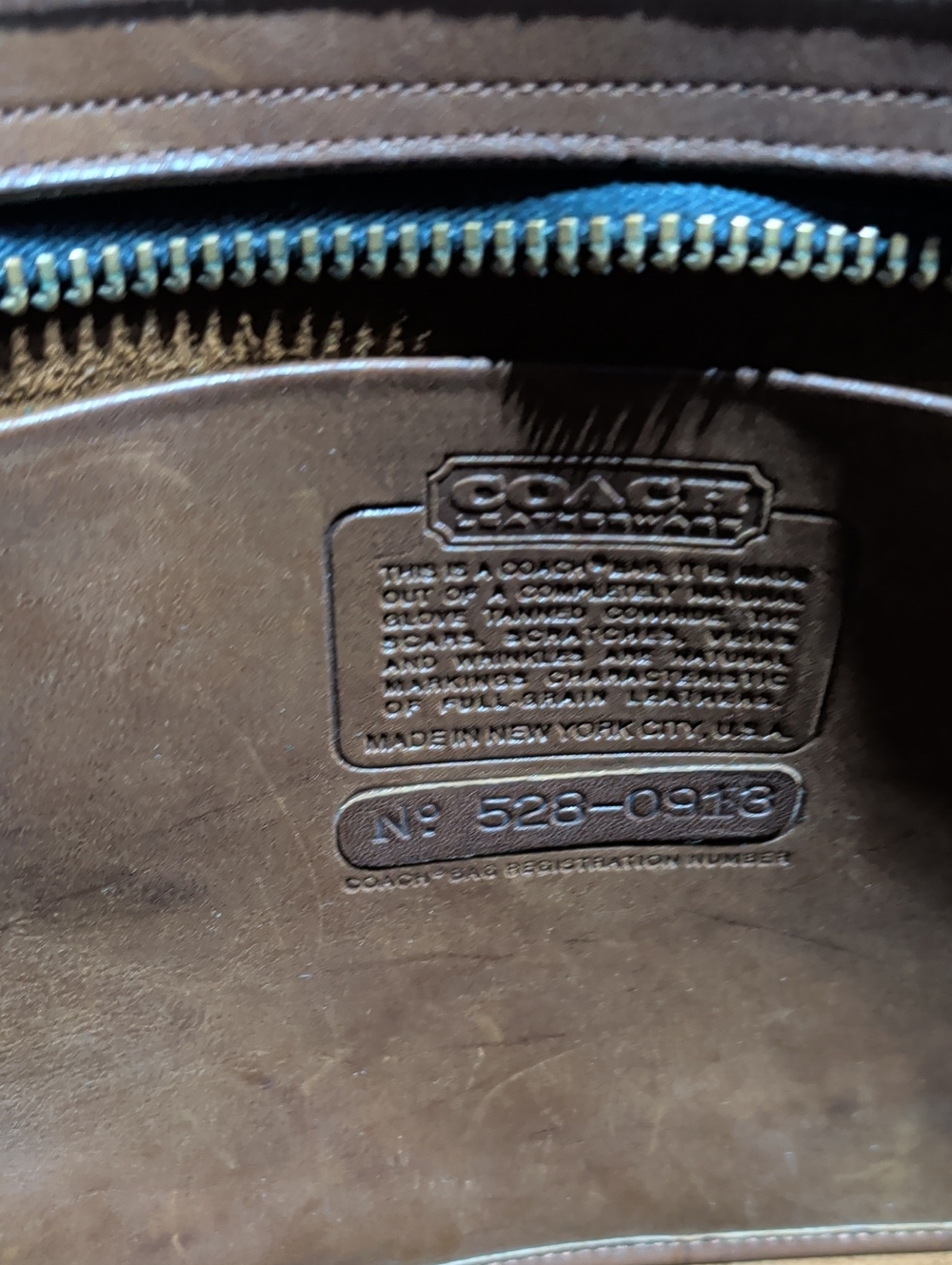 Early Vintage Coach Market tote - Picture 6 of 7